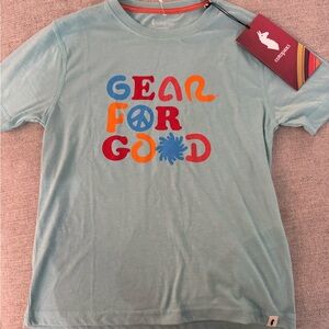 Cotopaxi Kids Unisex Small Sea Glass Teal 'Gear For Good' Organic T-Shirt